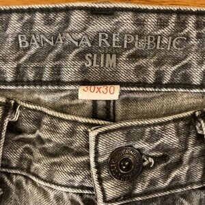 Banana Republic Slim Fit Charcoal Jeans